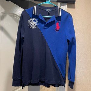 Long Sleeve Polo Shirt for Boys L (14-16)